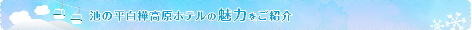 池の平白樺高原ホテルの魅力をご紹介